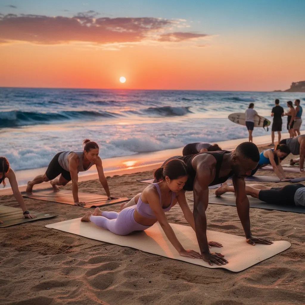 Secuencia de yoga donde un practicante fluye suavemente de la postura del perro hacia la postura de la cobra.